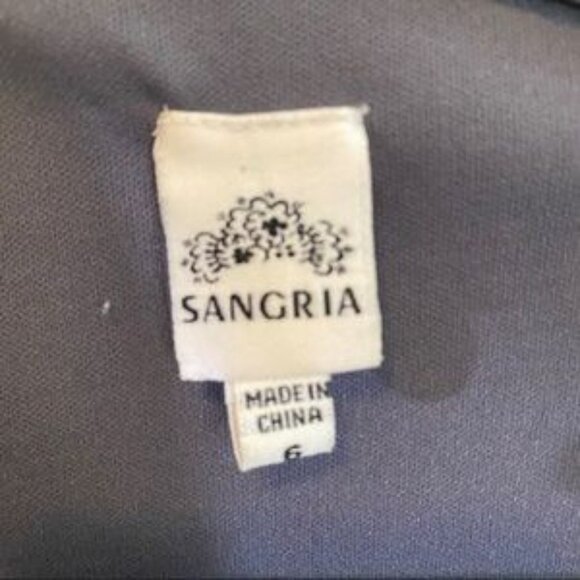 Sangria ~ Patterned Silk Dress ~ Size 6 - Picture 5 of 6